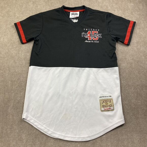 Sneak Gallery LACED UP G.O.A.T. MICHAEL JORDAN #23 JERSEY RETR0 95 “ I’m Back” - Picture 2 of 16